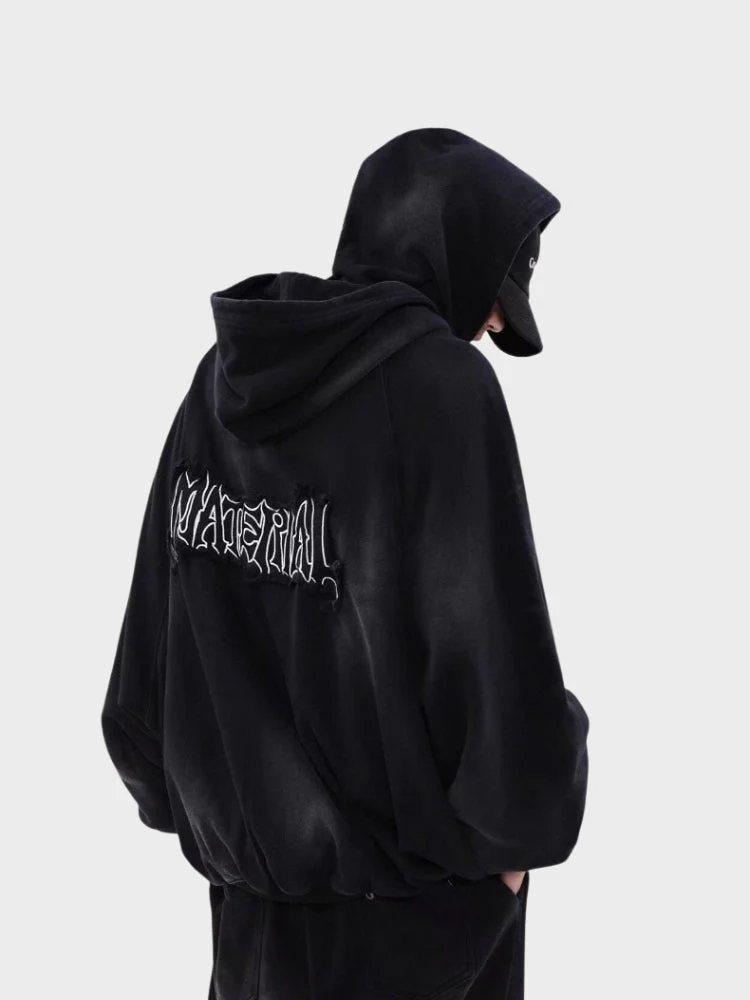 DCRB Distressed Material Zip-Up - Image 3