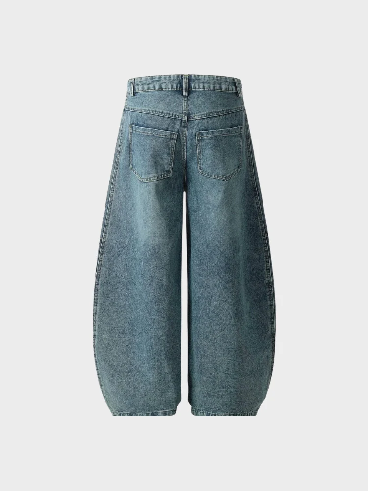 DCRB Striped Barrel Denim Jeans - Image 9