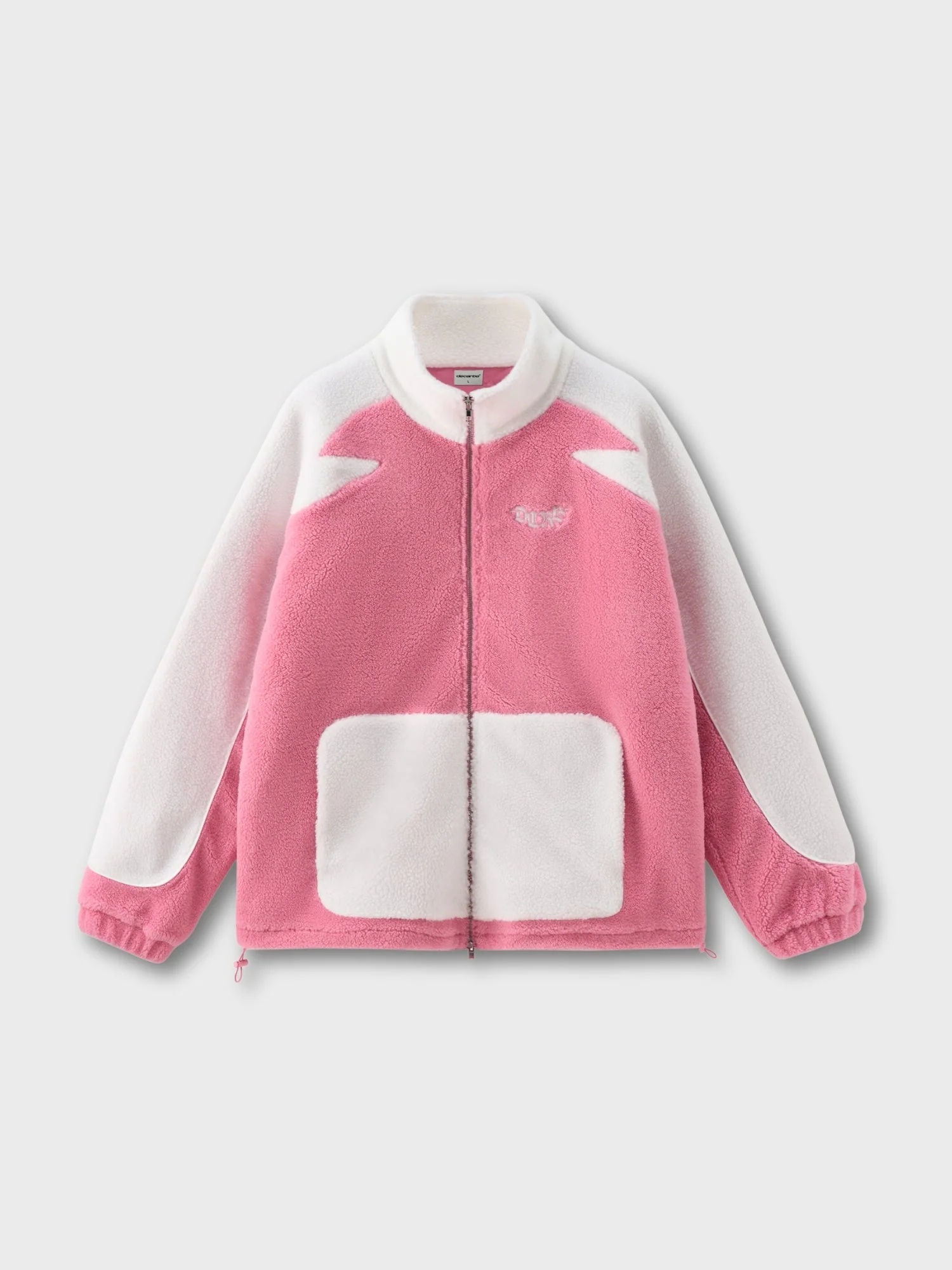 DCRB Two Tone Sherpa Fleece Jacket Black - Image 11