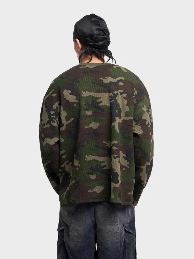 DCRB Waffle Knit Camo Longsleeve - Image 3
