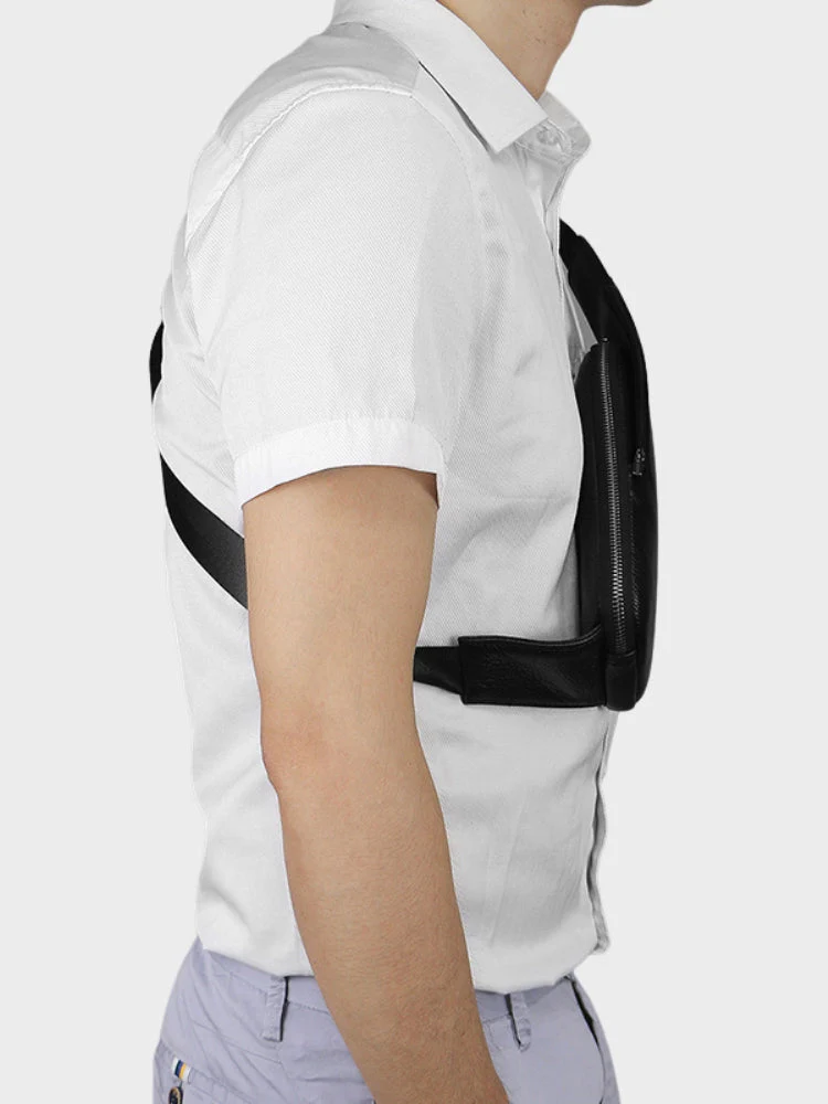 Leather Decarba Crossbody Bag - Image 2