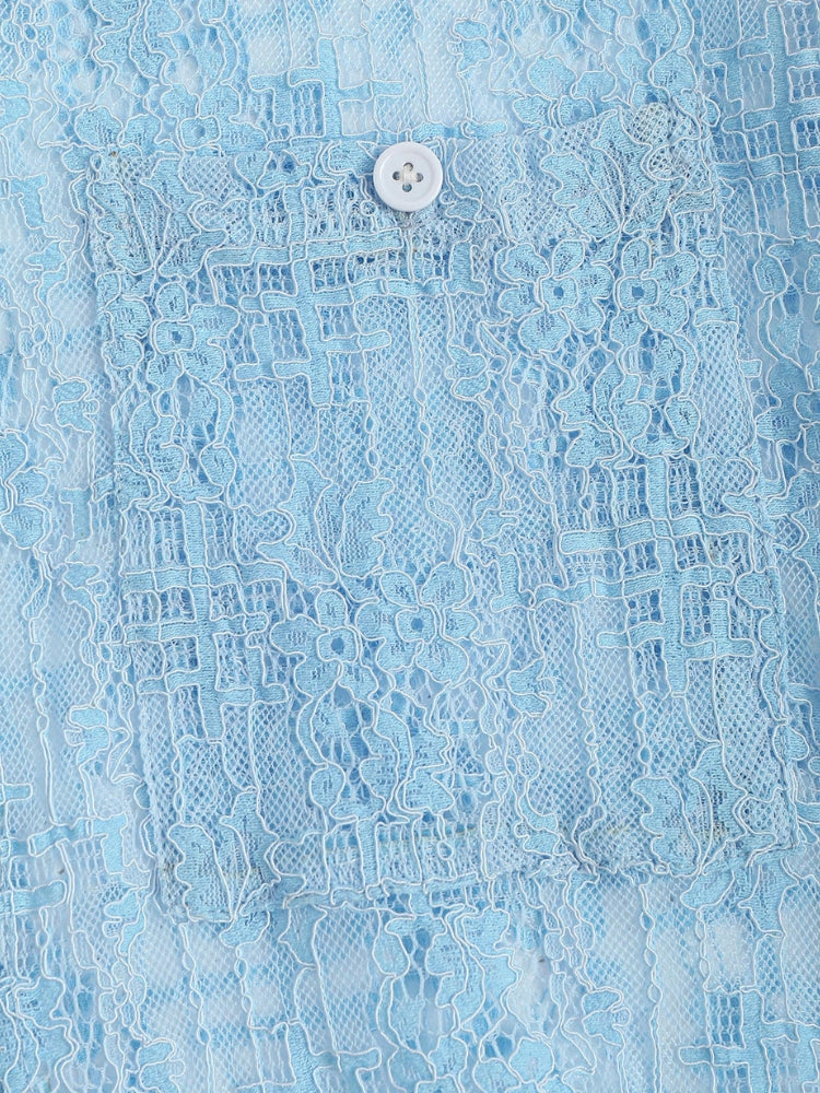 Light Blue Transparant Shirt Verona - Image 5