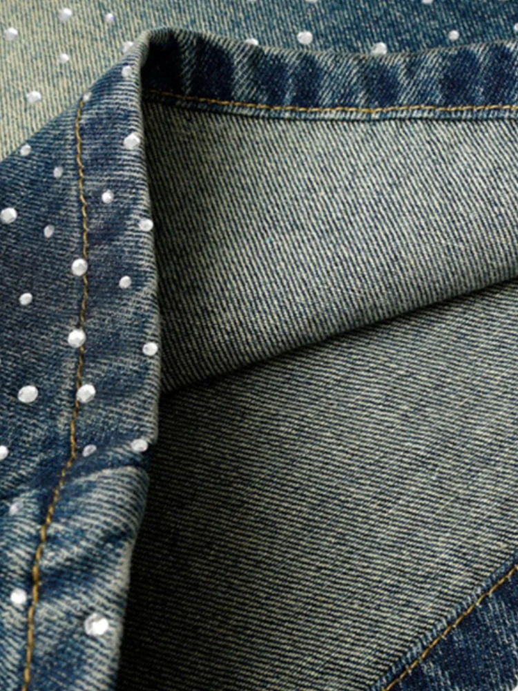 Rhinestone Denim Jorts - Image 6