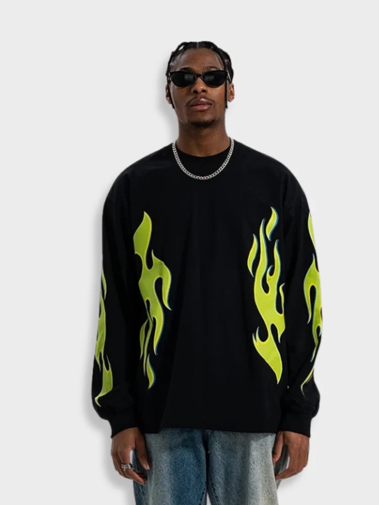 Vintage Fluor Fire Longsleeve - Image 4