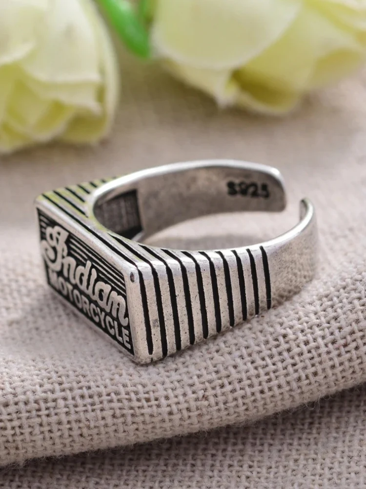 Vintage Indian Motorcycle Ring - Image 6