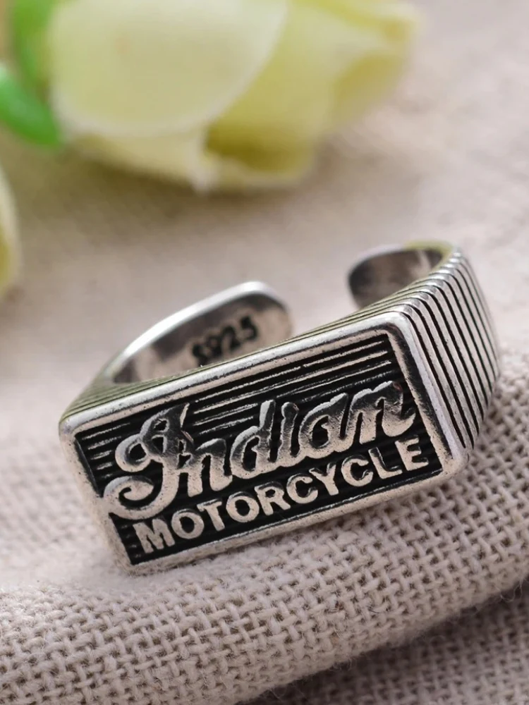 Vintage Indian Motorcycle Ring - Image 7