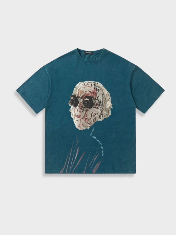 Vintage Lace Mask Tee - Image 13