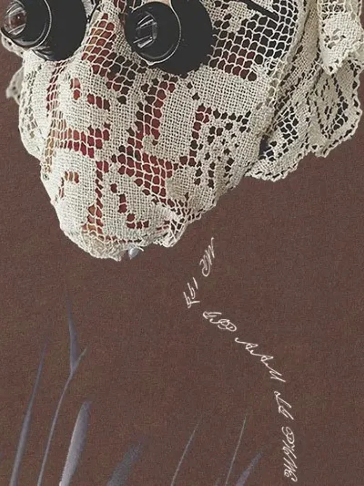 Vintage Lace Mask Tee - Image 8