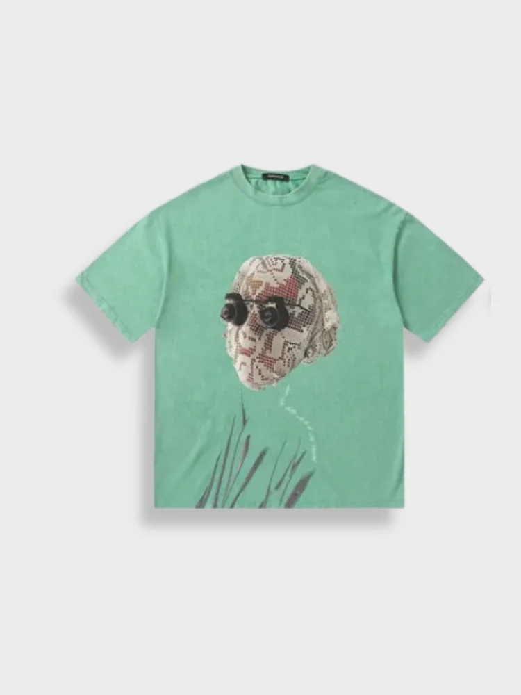 Vintage Lace Mask Tee - Image 9