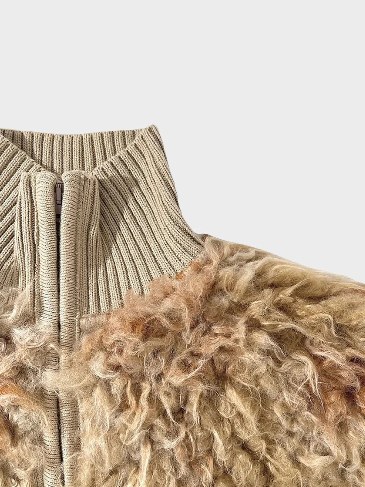 Vintage Lamswool Plush Jacket - Image 5