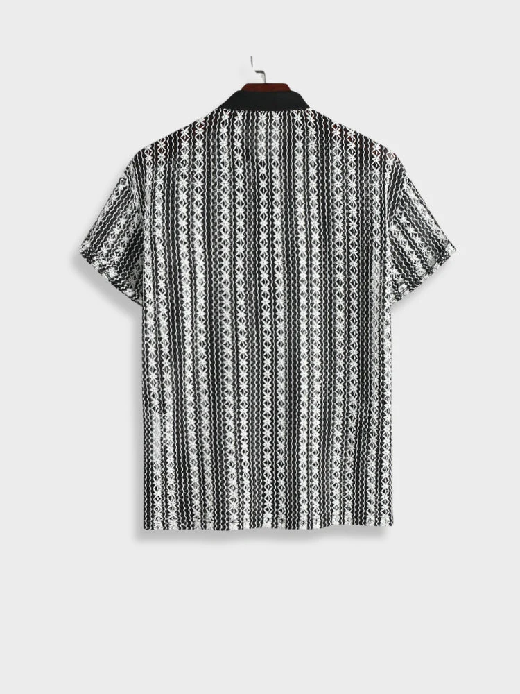 Woven Striped Shirt Portofino - Image 2